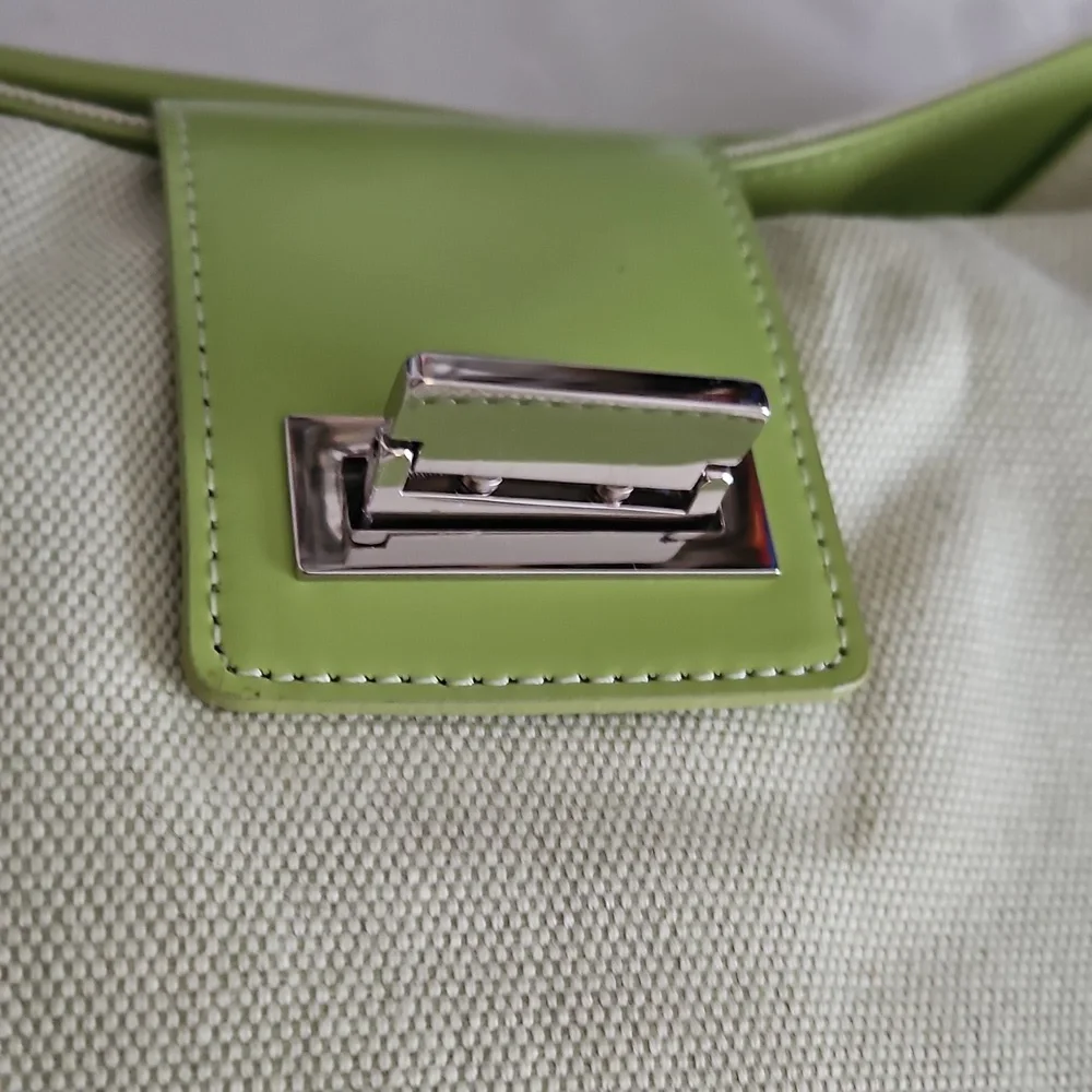 Antonio Melani Canvas Satchel Handbag.